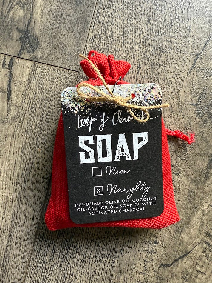 Holiday Packaging for Cooling Activated Charcoal Soap
